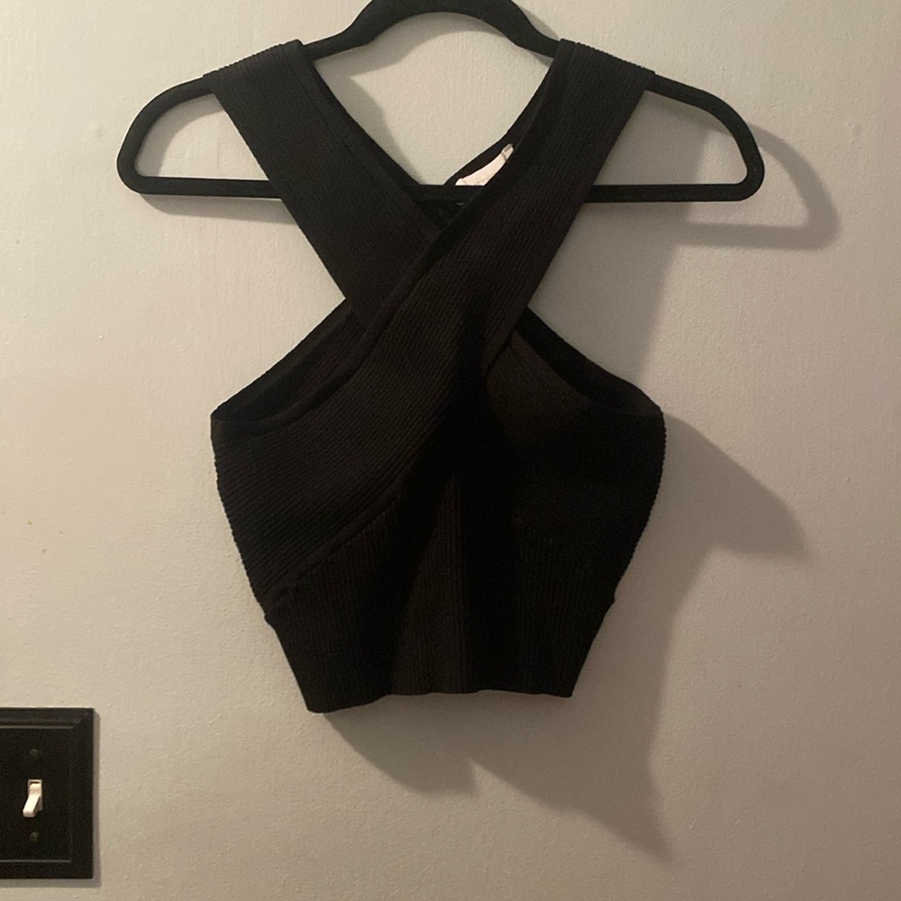 House of Harlow cross strap top
